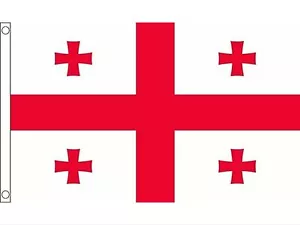 Georgia Republic Large Flag 5’ x 3’ Premium Quality free UK Delivery - Picture 1 of 6