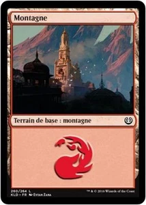 MTG Magic KLD FOIL - Mountain/Montagne, #260, French/VF - Picture 1 of 1