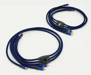 Set of 2 Monster THX  A/V Red Green Blue Cable 4 ft. Monster Audio Video Nice!! - Picture 1 of 5