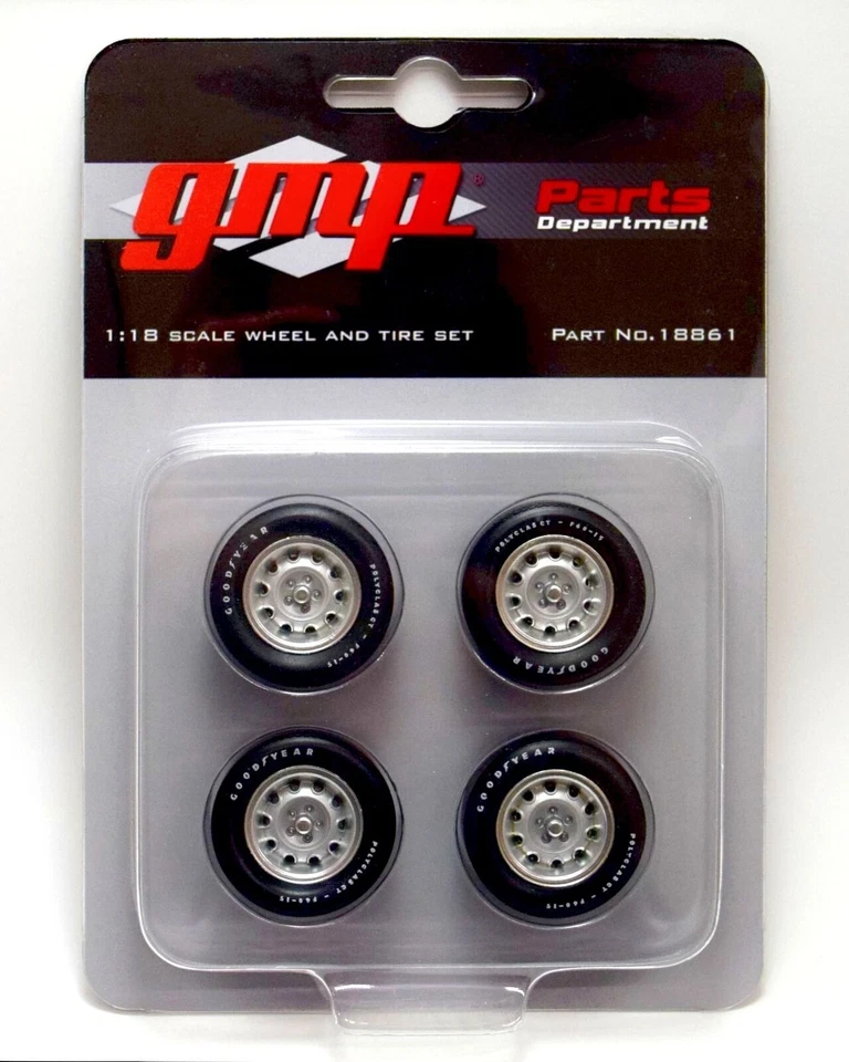 GMP 18861 1/18 Scale 1970 Dodge Super Bee Wheel & Tire Set for Diecast Car - Image 1 of 1