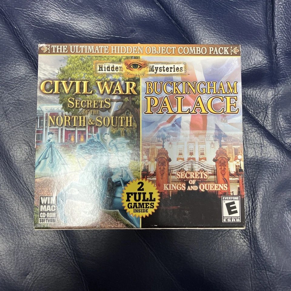 Hidden Mysteries PC MAC CD-ROM Civil War and Buckingham Palace Secrets Game Used - Image 1 of 1