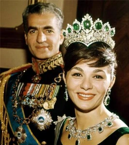 MOHAMMAD REZA PAHLAVI SHAH & MOGLIE POSTER LUCIDO IMMAGINE STAMPA FOTO BANNER 8632 - Foto 1 di 1