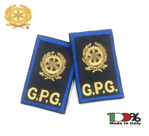 Tubolari Ricamati Bordo Azzurro GPG - Nuovo Modello REPUBBLICA® Guardie Giurate - Foto 1 di 1