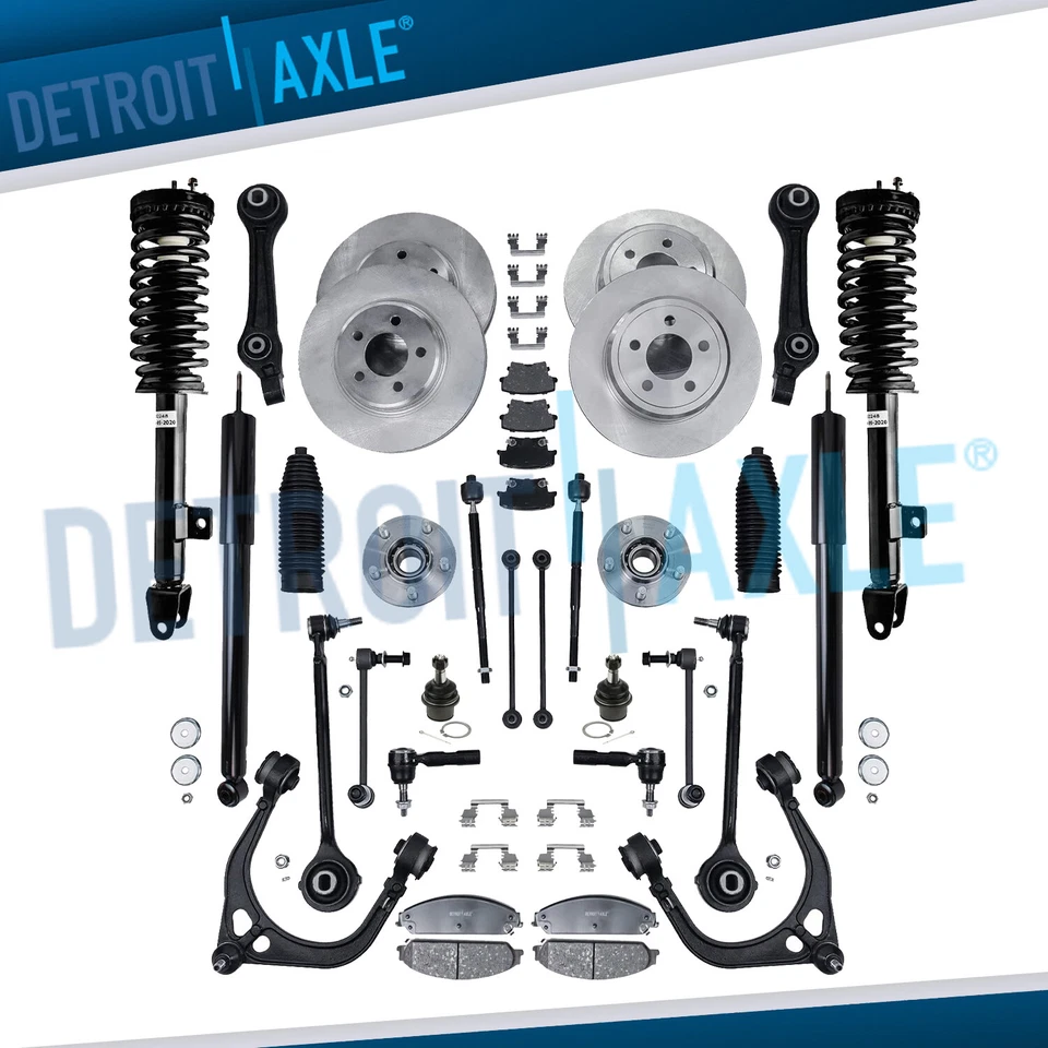 Rotores de freno delanteros y traseros 32 piezas tracción trasera pastillas + brazos de control kit de puntal para cargador 300 Foto 1 de 4
