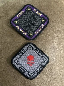 2 Steel Flame Killbox Patch Set - Picture 1 of 2