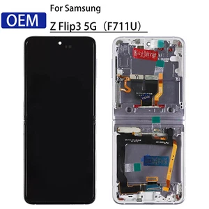 New OLED Screen LCD Display Replacement For Samsung Galaxy Z Flip3 F711U Purple - Picture 1 of 8