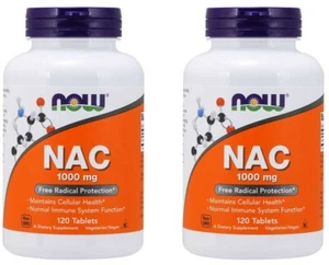 NOW Foods NAC, 1000 mg, 120 Tabs, (2er Pack), 04/2027 - Bild 1 von 1