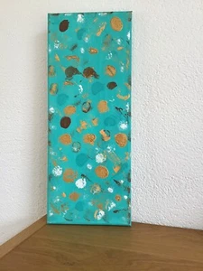 Acrylbild auf Leinwand handgemalt modern Gemälde Original  20x50cm Abstrakt - Bild 1 von 8