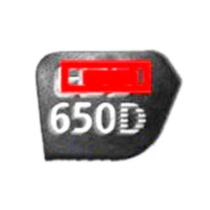 Nuevo Cuerpo de Fuselaje Etiqueta Nombre Símbolo Logotipo para Conjunto de Cámara Canon EOS 650D - Imagen 1 de 1
