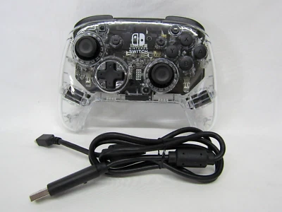 PDP Afterglow Prismatic Wireless Deluxe Clear Controller for Nintendo Switch - Image 1 of 4
