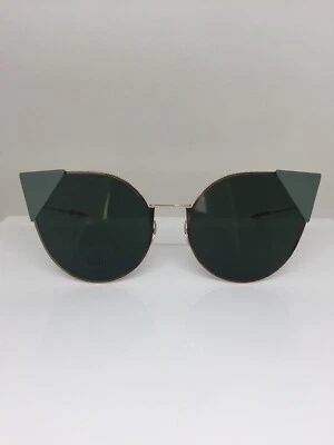 Nuevas gafas de sol auténticas Fendi FF 190 FF 0190/S C. DDB07 oro rosa y verde Italia Foto 1 de 4