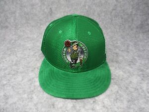 Boston Celtics Hat Cap Fitted 7 5/8 Green New Era NBA Basketball Suede Mens