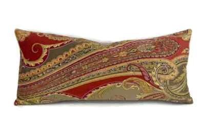 Brunschwig and Fils PORTMORE en funda de almohada de cúrcuma - 9" x 20" Foto 1 de 4