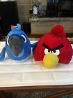 Angry Birds Rio Blue 8" Plush Stuffed Animal Toy - No Sound & Red Bird Plush