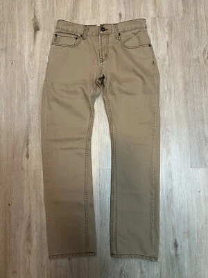 Levi’s 511 Jeans Slim Boys Straight Leg Khaki Jeans Size 16 Reg 28 X 28 - Image 1 of 4