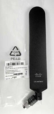 NEW Cisco LTE-ANTM-D Articulating Dipole Antenna w/TNC Male Connector 5G/4G Lte - Image 1 of 4