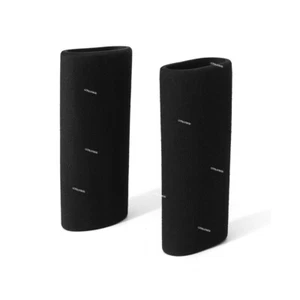 Black 1 Pair Motorcycle Anti Vibration Slip-on Foam Grip Handlebar Cover  - Picture 1 of 8