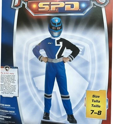 Disfraz Power Rangers SPD Ranger Azul Talla 7-8 MEDIANO Estándar Nuevo Foto 1 de 2