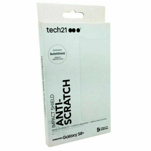Tech21 Impact Shield Healing Edge-to-Edge Screen Protector Samsung Galaxy S8+ - Image 1 of 4
