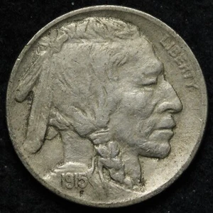 1915 Buffalo Nickel AU E244 KRL - Picture 1 of 2