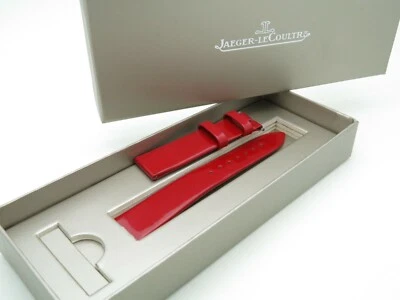 Jaeger LeCoultre RED ladies calfskin leather strap 16mm / 14mm NEW 105mm 65mm - Image 1 of 4