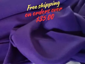 Plum Gabardine Tropical Polyester 60 to 62" wide for sewing. Free swatches. - Picture 1 of 7