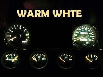 Gauge Cluster LED Dashboard Bulb Warm White For Jeep 92 95 Wrangler YJ  - Image 1 of 2