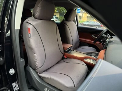 For Ford F550 2011-2018 Car Front Seat Covers Watorproof Gray Canvas 2PCS - Image 1 of 4