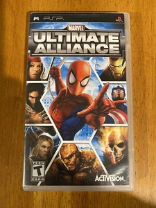 Marvel Ultimate Alliance Spiderman Iron man Sony PSP CIB - Picture 1 of 3