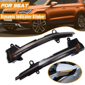 Dynamic Car Blinker Indicator Turn Signal Light For Seat Ateca Tarraco Cupra 5D - Picture 1 of 10