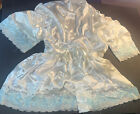 Flora Nikrooz Robe Ivory Satin Lace Plus Size 3x Bridal Honeymoon Lingerie New