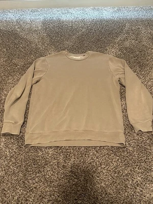 PacSun Taupe Crew Neck Sweatshirt Basic Solid Pullover Casual Unisex Large - Image 1 of 3