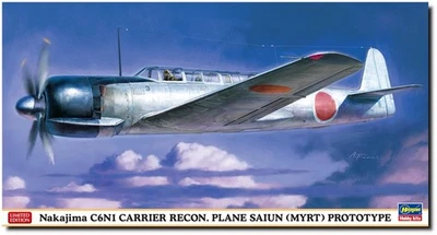 Hasegawa 1/48 Nakajima C6N1 17 navi di prova sulla macchina da ricognizione - Immagine 1 di 4