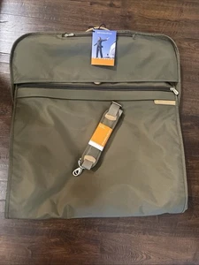 Briggs and Riley Travelware Hanging Garment Bag Olive Green 390-7 - Picture 1 of 12
