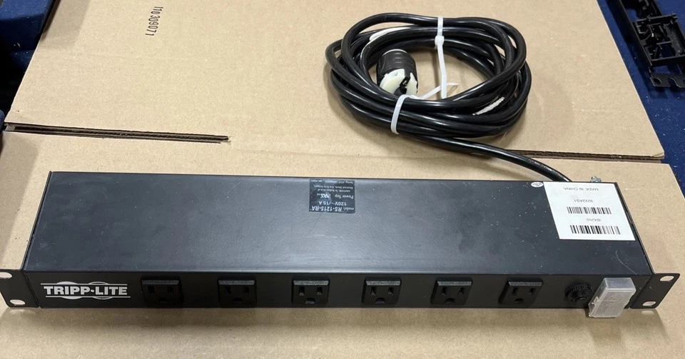 TRIPP-LITE PDU RS-1215-RA Power Strip, Basic, 12 Outlets, Rack Mount 1U - Image 1 of 4