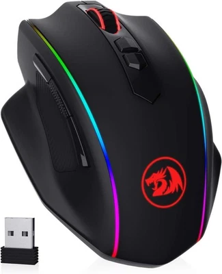 Redragon M686 Wireless Gaming Mouse, 16000 DPI Wired/Wireless Gamer Black  - Image 1 of 4
