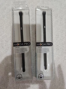 Zwei Moda PRO: PROF MAKE-UP KNITTERPINSEL, SCHWARZ, STRUKTURIERTER GRIFF, NEU - Bild 1 von 13