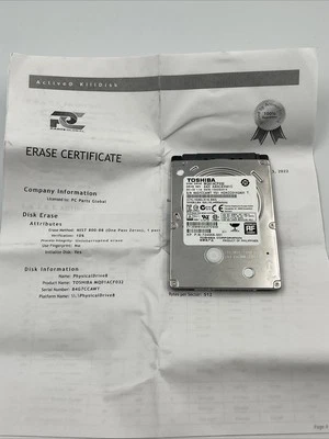 *Dell MQ01ACF032 320GB 2.5" 6Gb/s 32MB 7.2K RPM SATA Hard Drive P/N: 0HN7VH - Image 1 of 4