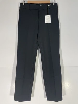 Pantalones de vestir J.CREW Cameron ajustados recortados talla 4 cuatro estaciones elásticos negros G8547 Foto 1 de 4
