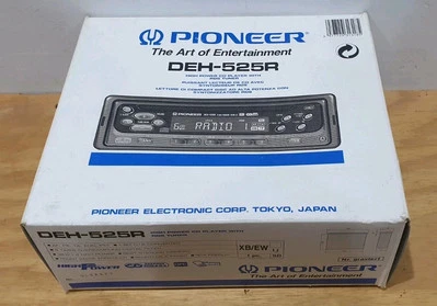 Pioneer DEH-525R Car Stereo Radio/CD Player 1990s - Image 1 of 4