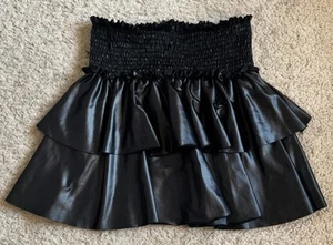 FBZ Flowers by Zoe Size Kid’s Trendy Faux Leather Skirt, size Large Girl’s - Picture 1 of 8