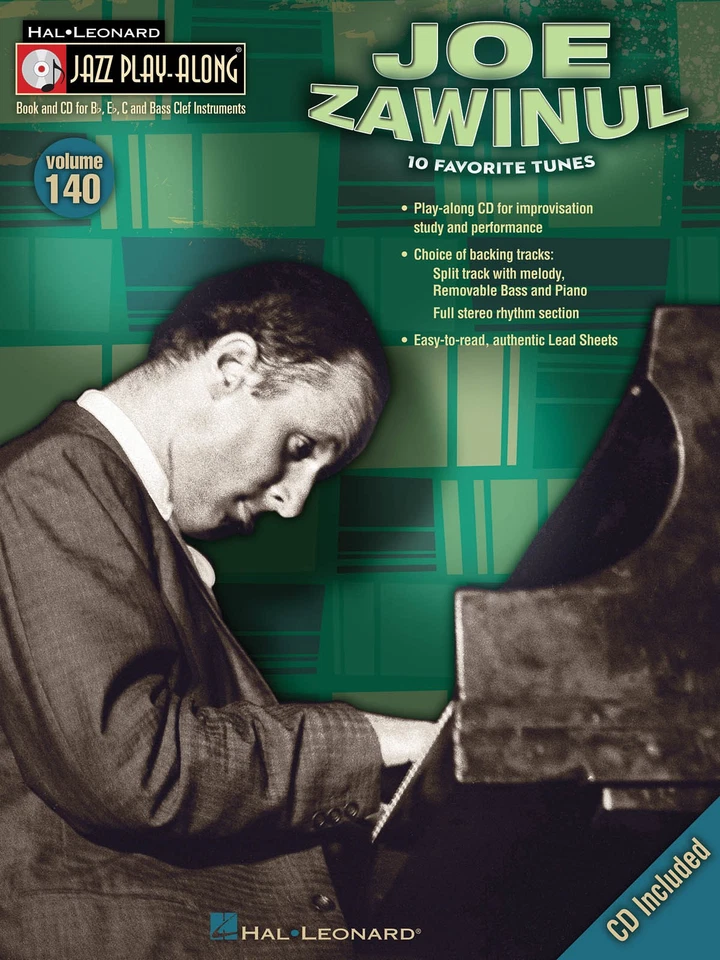 Joe Zawinul Jazz Play-Along Vol 140 Bb Eb C BC Instruments Sheet Music Book CD - Image 1 of 1