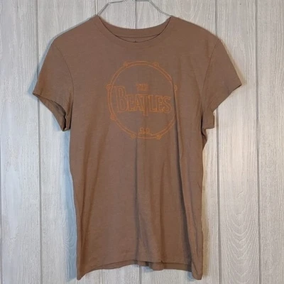 The Beatles Brown Women's Baby Doll Tee EUC SZ XL - Image 1 of 4