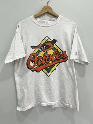 Vintage Baltimore Orioles Tee Shirt baseball white color reprint  AN63059 - Image 1 of 2