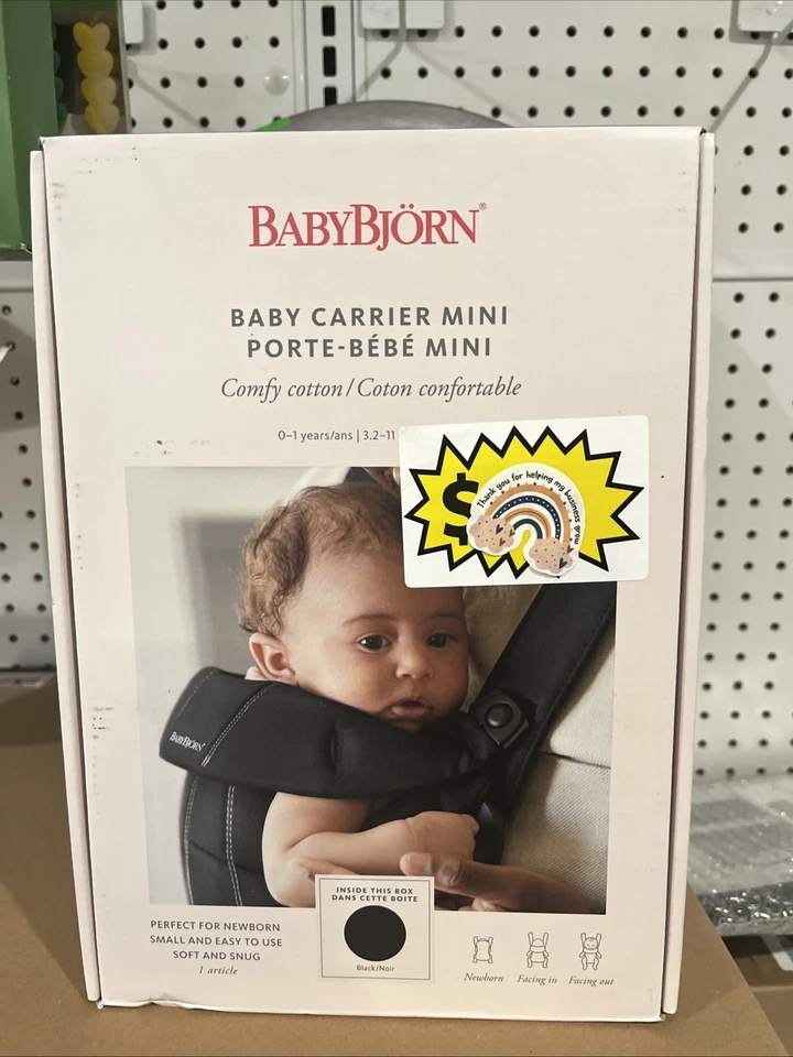 BabyBjorn Baby Mini Carrier - Black Leopard - Image 1 of 1