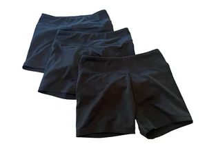 DSG Momentum Athletic Bike Gym Cheer Shortie Shorts 3” Girls 10/12 Lot of 3 - Picture 1 of 6
