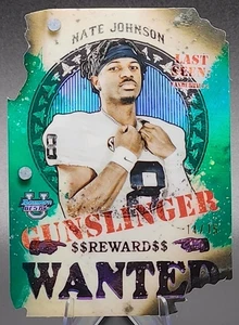 Nate Johnson /15 2024 Bowman's Best U Gunslinger Green Die Cut Vanderbilt SSP - Bild 1 von 2