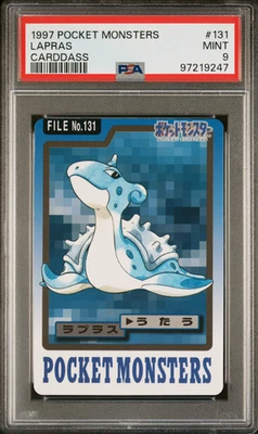 PSA 9 Lapras 131 Carddass Mint Pokemon Card Vending 1997 Pocket Monsters - Image 1 of 2