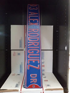 #3 Alex Rodriguez Texas Rangers Embossed Metal Street Sign 36" X 6" ~ #trl4 - Picture 1 of 14