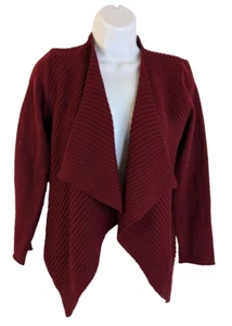 Filippo Novelli, Women's, Ribbed, Cropped, Open Cardigan, Red, Size S - Picture 1 of 3